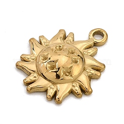 Colgante de acero inoxidable 304 con engastes de rhinestone&nbsp;SA-CBA0563-33G