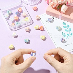 24 шт. 6-х цветные акриловые бусины с имитацией жемчуга&nbsp;OACR-CJ0002-49