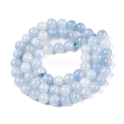 Tinti bianco naturale perle di giada fili&nbsp;G-T138-6mm-210-22