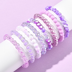 Набор для самостоятельного изготовления украшений в фиолетовой цветовой гамме&nbsp;DIY-FS0008-79