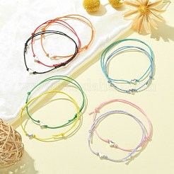 10шт 10 цветных браслета из сплава с сердцем из бисера&nbsp;BJEW-JB08182