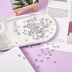 500шт 5 стильные белые акриловые бусины&nbsp;SACR-BY0001-01