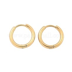 Серьги-кольца Huggie Hoop из нержавеющей стали 304 с ионным покрытием (IP) EJEW-F111A-14mm-G