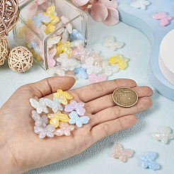 70шт 7 цвета непрозрачные акриловые бусины&nbsp;OACR-TA0001-24