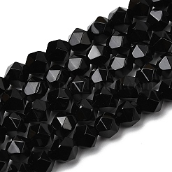 Бусины из натурального черного оникса&nbsp;G-Z119-A04-01