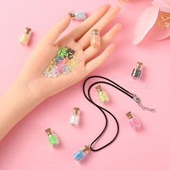 Kit de fabrication de collier pendentif bouteille bricolage souhaitant&nbsp;DIY-YW0005-80