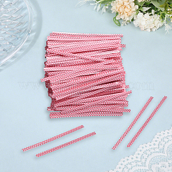 500 attaches torsadées en fil de fer plastique à pois pour animaux de compagnie&nbsp;FIND-WH20005-40B