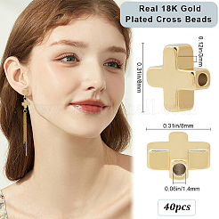 40 шт. Латунные бусины KK-BBC0014-01