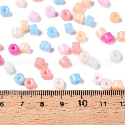 Непрозрачный стеклянный бисер с краской для выпечки SEED-T008-02-M02