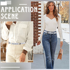 Кожаные ремни с полой цепью для мужчин&nbsp;AJEW-WH20070-165C