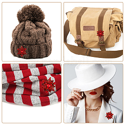 2 шт. брошь-булавка в виде цветка со стразами JEWB-HY0001-10B