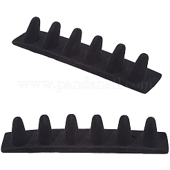 2 шт. 6-слотовый держатель для органайзера для колец из смолы&nbsp;ODIS-BBC0001-05