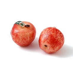Colgantes de resina opaca imitación fruta&nbsp;RESI-F076-01P