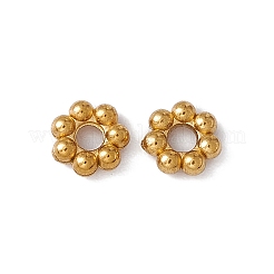 Ионное покрытие (ip) 304 нержавеющая сталь ромашка разделительные бусины&nbsp;X-STAS-G291-01B-G