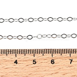 Цепочки-цепочки с ромбовидными звеньями из нержавеющей стали 304 для женщин и мужчин NJEW-A054-02P-01
