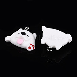 Мультяшные подвески из непрозрачной смолы RESI-G054-01B-P