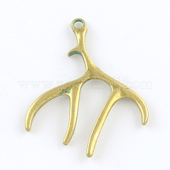 Рога оленя цинка сплава большие кулоны X-PALLOY-R065-075-FF