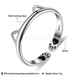 925 кольцо из стерлингового серебра RJEW-BB70407