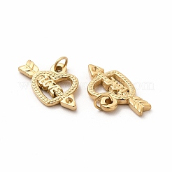 Pendentifs en acier inoxydable 304 avec placage ionique (IP) et montures en strass&nbsp;STAS-E185-15G