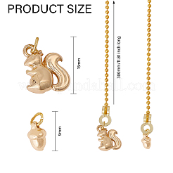 Латунные удлинители цепи потолочного вентилятора&nbsp;HJEW-GL00005