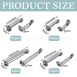 80 шт. основа для броши из нержавеющей стали&nbsp;STAS-FH0002-43