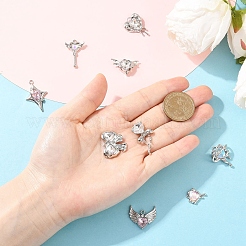 9 шт. 9-х стилевые подвески из сплава стекла&nbsp;FIND-YW0009-22