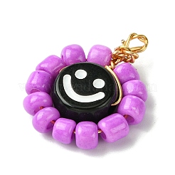 15 шт. подвески из акрилового стекла с бусинами&nbsp;PALLOY-MZ00294