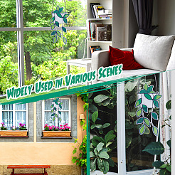 1 комплект украшений для окон из акриловых листьев AJEW-GF0009-95