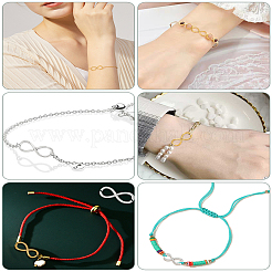 40 шт. 2-х цветные соединительные кольца из сплава в тибетском стиле&nbsp;FIND-LP0003-35