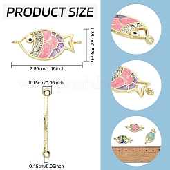 10 шт. сплав эмалированные рыболовные звенья&nbsp;ENAM-YW0005-86A