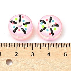 Прозрачные стеклянные эмалевые бусины&nbsp;LAMP-U004-05B-04