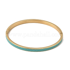 Bracelets manchettes articulés en acier inoxydable 304 émaillé pour femmes&nbsp;SA-CBAC920-15G-01A