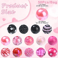 Наборы бусин из акрила MACR-CJ0001-67