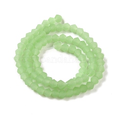 Нити бусин из матового нефрита EGLA-A039-J4mm-MD01