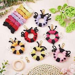 Наборы для изготовления брелока-божьей коровки из хлопка своими руками&nbsp;DIY-SC0028-10