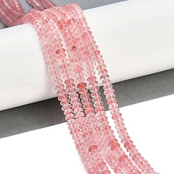 Вишневого кварца стеклянные бусы пряди G-K343-C26-01