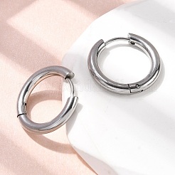 316f серьги-кольца из нержавеющей стали&nbsp;EJEW-D341-01B-P