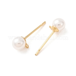 Ohrstecker-Beschläge aus Edelstahl 304&nbsp;STAS-WH0029-02A-01