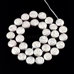 Покрытие нитей из натуральных пресноводных ракушек SHEL-N026-225C