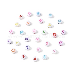 1680 шт. 28 стиля акриловые бусины с горизонтальными отверстиями SACR-FS0001-44