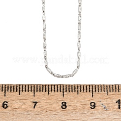 Латунные овальные ссылка цепи ожерелья NJEW-D338-02P