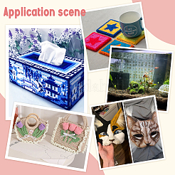 8 шт. 2-х видов пластиковых листов холста для вышивки&nbsp;DIY-AR0004-73