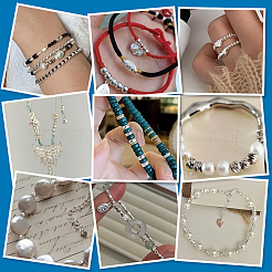 60шт 9 стиля 925 бусины из стерлингового серебра&nbsp;STER-PH0003-29