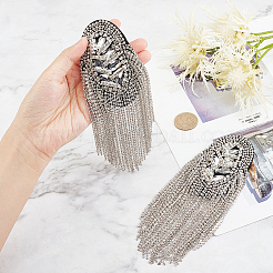 Модные погоны с кисточками из сплава AJEW-WH0278-05P