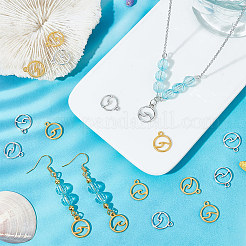 60 шт. 2-цветные подвески из сплава с покрытием для стойки FIND-UN0002-59