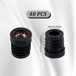 40 шт. круглая пластиковая заглушка для трубки FIND-GA0007-14