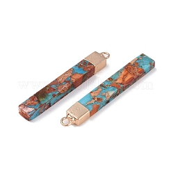 Подвески из окрашенной синтетической императорской яшмы&nbsp;G-P529-09A-G