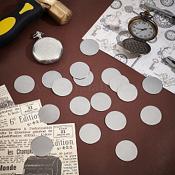 40 cabochon per etichette vuote stampate in acciaio inossidabile&nbsp;STAS-UN0056-63