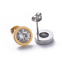 Серьги-гвоздики из нержавеющей стали 304 STAS-D0001-07B