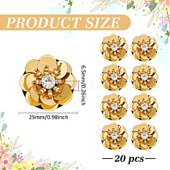 20шт цветок пришить стразами&nbsp;DIY-MA0006-93